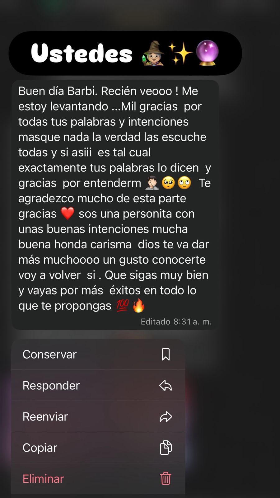 Testimonio